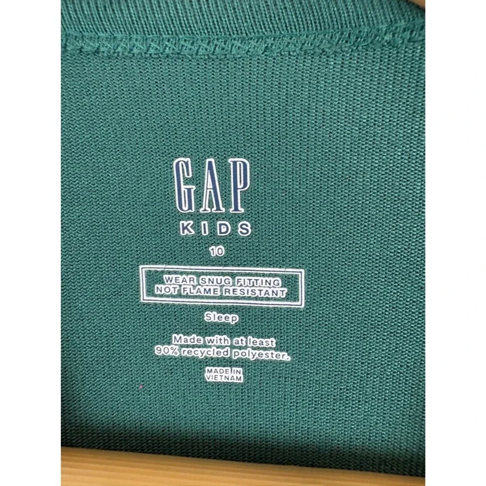 Gap Kids SuperCozy PJ Set Size 10 Balsam Green